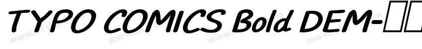 TYPO COMICS Bold DEM字体转换